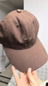 CACUSS棒球帽子女士春秋软顶鸭舌帽户外太阳帽显脸小韩版百搭遮阳帽咖啡 实拍图