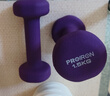 PROIRON普力艾 浸塑哑铃女士家用纯铁小哑铃儿童初学者健身 紫色1.5kg*2 实拍图