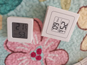 温湿度计婴儿房室内家用车内电子温湿度计迷你便携高精度传感器可壁挂 智能温湿度计-白色小巧*1 实拍图