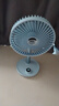 SOLOVE素乐F21桌面风扇可摇头空气循环扇便携式USB充电夏季家用办公室空调伴侣户外台式大风力小电扇 蓝 实拍图