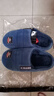 大嘴猴（paul frank）棉拖鞋男士秋冬季室内家居拖鞋毛绒保暖厚底棉鞋男款深蓝290PF607 实拍图