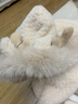 唐狮（TonLion）冬季可爱小鹿角毛绒茸保暖护耳三件套双层加厚围巾手套一体帽子女 米色 晒单实拍图