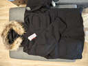 京东京造【进口极寒95鹅绒服】羽绒服男外套女冬季新款中长款 曜石黑 3XL 实拍图