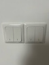 施耐德电气 一开双控开关 86型暗装墙壁电源一开开关插座面板 睿意系列 白色 实拍图