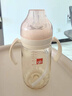 好孩子（gb）PPSU婴儿奶瓶宽口径奶瓶带手柄吸管小饿魔系列300ml粉色 6个月+ 实拍图