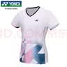 尤尼克斯（YONEX）YONEX羽毛球服比赛训练吸汗透气女款运动T恤210095BCR白色O 实拍图