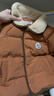戴维贝拉（DAVE＆BELLA）冬季新款白鸭绒宝宝外套洋气男童上衣儿童衣服小童羽绒服童装 焦糖色【DB4242511】 90 cm（建议身高80-90cm） 实拍图