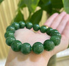 印象眸和田玉手串碧玉手串圆珠和田玉手链单圈转运珠男款礼物 圆珠12mm*17颗 实拍图