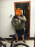 森马（Semir）轻松羽绒|羽绒服男防泼水防风正肩外套情侣冬装连帽上衣青年 黑绿色调（灰鸭绒）00394 3XL 实拍图