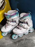 京东京造轮滑鞋儿童中小学初学锁轮溜冰鞋旱冰鞋铝合金支架单鞋极光青M码 实拍图