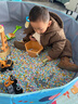 活石（LIVING STONES）儿童沙池玩具套装在家玩仿瓷沙子玩具男孩0-3岁宝宝围栏生日礼物 实拍图