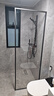 九牧【定制】不锈钢一字长虹玻璃屏风淋浴房隔断卫生间干湿分离W1A 枪灰【长虹玻璃】 0.6m-0.69m（高1.9m） 实拍图