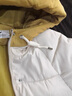 连帽短款棉衣女冬季韩版宽松学院风棉服外套撞色百搭面包服J601 米白色 M （100-115斤） 实拍图