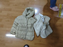 巴拉巴拉（BALABALA）童装儿童羽绒服两件套男童女童宝宝冬装连帽外套 咖白色调00351 140 充绒量52g 实拍图