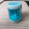 晨光（M&G）文具电动削笔刀按压半自动铅笔削笔器卷笔刀转笔刀电池款 赠电池*2+刀架*2+贴纸 蓝APS906ACB 实拍图