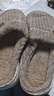 2025新款秋冬季保暖防滑棉拖鞋情侣款家居室内外穿毛茸男女士拖鞋 咖色【爆款加绒加厚】 40-41 【适合39-40脚穿】 实拍图