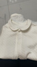 优衣库婴幼儿宝宝压线连体衣长袖爬爬服婴儿衣服478819 01 乳白色 60cm 实拍图