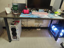 汤能优品电脑桌台式书房办公学习桌家用书桌简约写字桌卧室电竞游戏桌子 灰橡木色160*70CM【40MM钢管】 实拍图