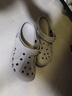 CROCS卡骆驰洞洞鞋贝雅男鞋女鞋轻便耐磨一脚蹬拖鞋休闲鞋|10126 白-100 36 /37(220mm) 实拍图