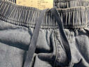 优衣库女装棉质牛仔舒适九分裤/水洗产品休闲百搭478995 473801 478995/08深灰色 3XL 实拍图
