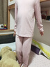 蕉内小热皮301+儿童保暖内衣套装男女童保暖抗菌大童宝宝秋衣秋裤秋冬 藕粉 120 实拍图