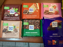 RITTER SPORT正品促销 德国进口RitterSport夹心牛奶排块运动黑巧克力100g 葡萄干榛子巧克力100g 实拍图
