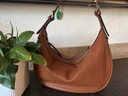 海青蓝 CYANINE SEA包包女款2025植鞣牛皮月牙hobo包单肩包斜挎包生日七夕情人节礼物 焦糖色 高级感女生包实用走心 实拍图
