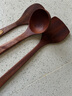 双枪乌檀木长柄锅铲菜铲汤勺木质不沾锅三件套厨具防烫整木制作 实拍图