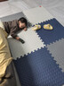 【无毒无甲醛无异味】防水防污泡沫拼接垫儿童爬行垫可擦洗地垫 藏青+灰色+白色-送边条 60*60*2.5cm厚【6片/升级无味】 实拍图