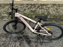 凤凰（Phoenix）山地女式男士学生青少年成人变速宽胎越野城市公路赛单车自行车 条轮粉【钢架/全竞速轴承】上门安装 26寸24速【建议160-188cm】 实拍图