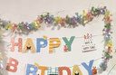 迪普尔生日装饰场景布置彩拉旗带灯套装儿童成人生日快乐装扮道具拉花 实拍图