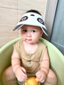 马博士婴儿洗头帽儿童洗澡帽浴帽宝宝洗头神器感温可调节护耳洗发帽熊猫 实拍图