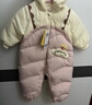 巴拉巴拉童装婴儿连体衣假两件连体羽绒服宝宝衣服冬加厚男童女童儿童 粉红60002-白鸭绒 80 cm-充绒量88g 实拍图