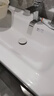 波彼（BOBI）台盆陶瓷一体盆洗手盆单盆阳台浴室柜卫生间半嵌入洗脸面盆池定制 【101*51CM】盆+弹跳下水+防臭管 实拍图