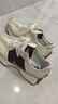 NEW BALANCE NB327官方休闲鞋女鞋秋冬复古增高鞋潮流百搭低帮轻便软底运动鞋 灰色/米白/酒红 WS327KA 37 (脚长23.5cm) 实拍图
