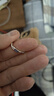 唯一（Winy）莫桑钻戒999纯银情侣戒指对戒一对实用求婚戒指男士女款生日礼物 实拍图