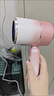 嘉美的【宿舍专用安全不断电】电吹风机家用高速护发大风力小功率吹风机学生宿舍专用不伤发超轻静音风筒 【宿舍500w不跳闸】折叠款 渐变粉 实拍图