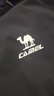 骆驼（CAMEL）薄绒风衣男户外防泼水防风夹克外套 J13CZ0L7070A 幻影黑 L 实拍图