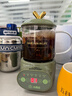 小南瓜（Little Pumpkin）养生壶 迷你恒温煮茶壶 办公室大容量养生电炖杯 煮花茶器小型电热水杯热牛奶神器一人煮粥烧水壶 萌潮养生杯【玻璃+陶瓷双杯款】 0.6L 实拍图