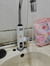 奥克斯电热水龙头自动感应出水电热水水龙头变频恒温冷热两用厨房速热即热式水龙头 【普通数显】雪山白+插头 实拍图