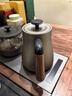 TILIVING （钛立维）纯钛自动上水壶电茶壶茶台电热烧水壶嵌入式一体茶盘 T006-B-壶1.1L+煮茶壶 0.6L 实拍图
