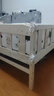 金客官 拼接床加宽婴幼儿床实木单人床边小床成人小孩延边宝宝床 加厚 三面护栏+床垫+床围 长150宽70高40cm（工厂价） 实拍图