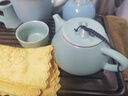 祥业song杯子汝窑泡茶壶陶瓷大号功夫茶具西施壶汝瓷单壶提梁壶泡茶器 大石瓢壶 260ml 实拍图