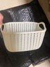 首饰盒仿藤编桌面饰品杂物收纳厨房储物筐零食收纳浴室洗澡收纳框 2个装 实拍图