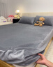 洁丽雅100%纯棉床笠单件全包全棉床罩抗菌A类床垫保护套床单床垫套 深灰【抗菌+A类纯棉】 90*200cm【适用0.9m床】 实拍图