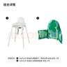 宜家（IKEA）ANTILOP安迪洛高脚椅宝宝餐椅婴儿餐椅儿童椅学坐椅多功能椅子 白色+多色条形支撑垫 实拍图