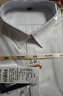 罗蒙（ROMON）纯色商务职业正装男士白衬衫工装外套长袖衬衣男CS108白色4XL 实拍图