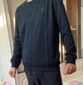 乔丹（QIAODAN）卫衣男士春秋季内搭衣服打底衫休闲上衣长袖t恤外套跑步运动服 369黑色（店长推荐） XL /180 实拍图