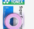 YONEX 尤尼克斯羽毛球拍手胶吸汗带yy超薄吸汗透气防滑平龙骨粘性柄皮 AC102C法国红 3条装超薄印尼产 实拍图