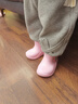 牧萌儿童雨鞋男童女童防水立体宝宝防滑耐磨卡通雨靴 粉色公主 15码 实拍图